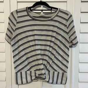 Striped Tie Knot Tee!
